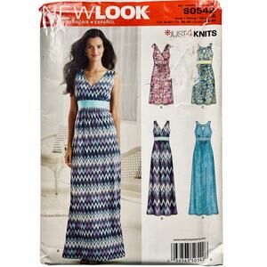 New Look S0542 Sewing Pattern by Simplicity Misses' Dress Size 8-20 Uncut